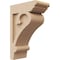 Ekena Millwork 4"W x 8"D x 12"H Classic Mayflower Rough Cedar Woodgrain TimberThane Corbel, Primed Tan CORUR04X08X12MAYRCPR - alternate 1